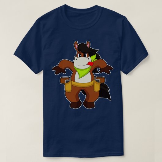 ホースカウボーイガン Tシャツ (デザイン正面)