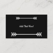 ホースカウボーイハットラッソウエスタンパターン 名刺 (裏面)