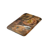 ホースカウボーイハットラッソーフラワーバ素朴ンボード バスマット (アングル)