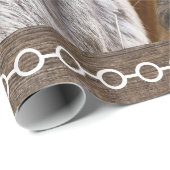 ホースカウボーイブーツサンフラワーズバーンドボード ラッピングペーパー (ロールコーナー)