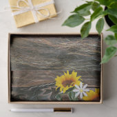 ホースカウボーイブーツサンフラワーズバ素朴ーンボード 薄葉紙 (ギフト)