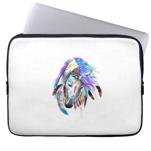 ホースカラフルエレクトロニクスバッグ ラップトップスリーブ (正面)