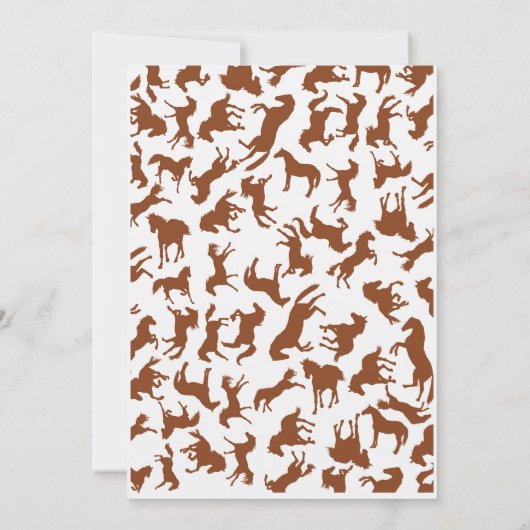 ホースカリカティーズ1st誕生日パーティー 招待状 (裏面)