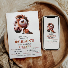 ホースカリカティーズ1st誕生日パーティー 招待状