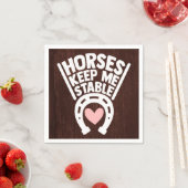 ホースカントリーウエスタンファームホースシュー スタンダードカクテルナプキン (インサイチュ)