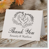 ホースカントリー西素朴州結婚の感謝 カード