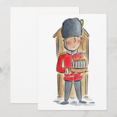 ホースガード誕生日 招待状 (正面/裏面)