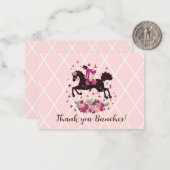 ホースガールエクエストランピンク ノートカード (正面/裏面インサイチュ)
