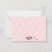 ホースガールエクエストランピンク ノートカード (裏面)