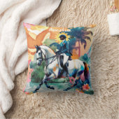 ホースガールエクエストリアジャマイカ クッション (ブランケット)