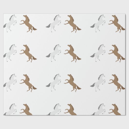 ホースガールエクエストリアン女性のカーボーイファースト誕生日 ラッピングペーパー (フラット)