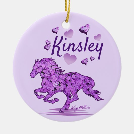 ホースガールホースセラミックオーナメント セラミックオーナメント (正面)