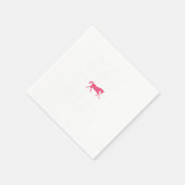 ホースガールホースファーム農業女性のカーボーイライダーギフト スタンダードカクテルナプキン (角)