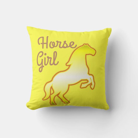 ホースガール装飾用クッション クッション (正面)