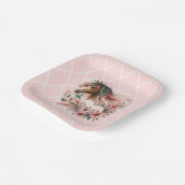 ホースガール誕生日 ペーパープレート (傾斜あり)