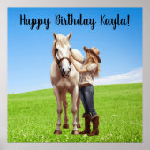 ホースガール誕生祝い特別メッセージ ポスター (正面)