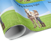 ホースガール誕生祝い特別メッセージ ラッピングペーパー (ロールコーナー)