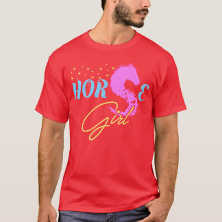 ホースガール馬好きギフトエクエストリアンヴィンテージ Tシャツ