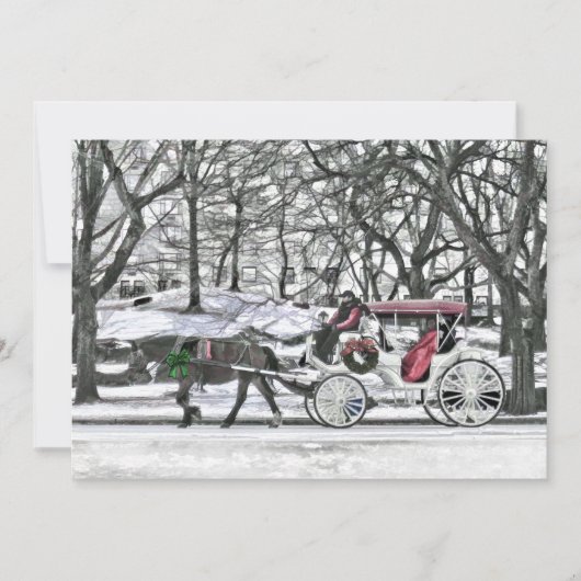 ホースキャ描リッジインニューヨークシティ招待状 招待状 (正面)