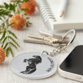 ホースキーチェーンカスタム文字 キーホルダー (正面右)