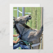 ホースギャロピンサラトガ – 招待状 (正面/裏面)