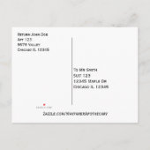 ホースクラブトレイルパーティーモノグラム写真 インビテーションポストカード (裏面)