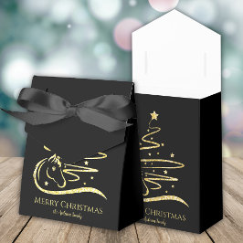 ホースクリスマスツリー金ゴールドグリッター馬術団 フェイバーボックス