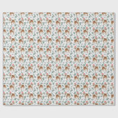 ホースクリスマスラッピング紙 ラッピングペーパー (フラット)