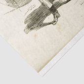 ホースコーチマンエフェメラデクページフランスのヴィンテージ 薄葉紙 (詳細)