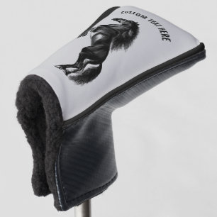 ホースゴルフヘッドカバーカスタム文字 – 色を選択 ゴルフヘッドカバー