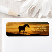 ホースサウスウエスサンライズ差出人住所ラベル ラベル (インサイチュ)