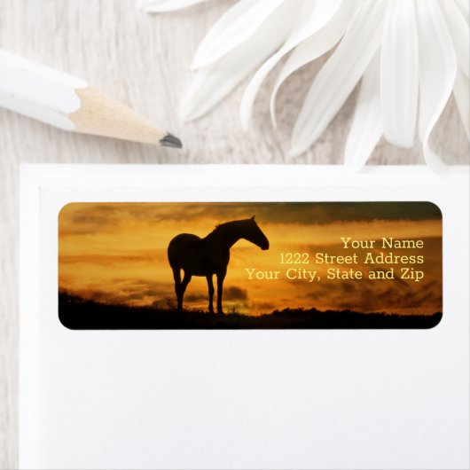 ホースサウスウエスサンライズ差出人住所ラベル ラベル (インサイチュ)