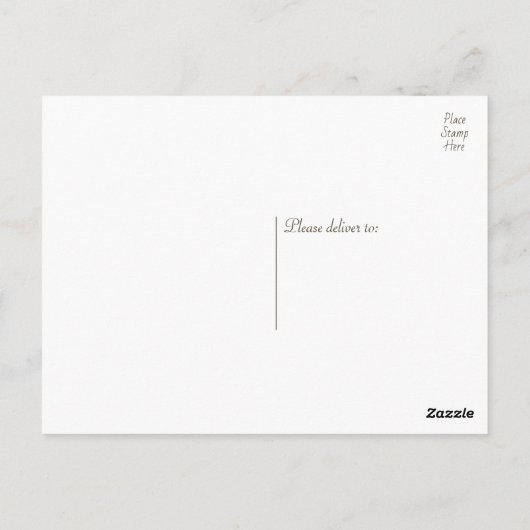 ホースサンキューウェスタン結婚ズの国素朴 ポストカード (裏面)