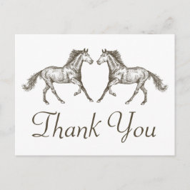 ホースサンキューウェスタン結婚ズの国素朴 ポストカード