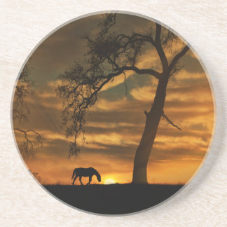 ホースサンドストーンコースター コースター