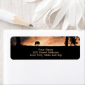 ホースサンライズビューティフルシルエットカスタムリターン ラベル (インサイチュ)