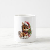 ホースシャツクリスマスサンタハット コーヒーマグカップ (中央)