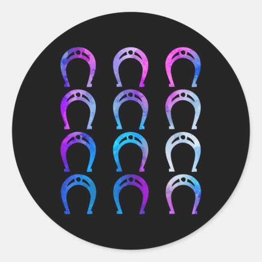 ホースシュテスキュートSSS馬乗馬馬馬乗馬ホール ラウンドシール (正面)