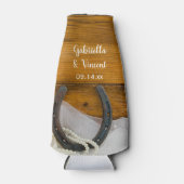 ホースシューアンドパールズカントリーウェスタン結婚式の引き出物 ボトルクーラー (正面)