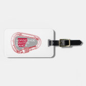 ホースシューキャニオンランチアーカンソー登山カラビナー ラゲッジタグ (正面横)