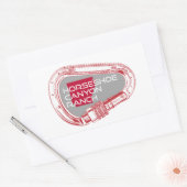 ホースシューキャニオンランチアーカンソー登山カラビナー 長方形シール (封筒)