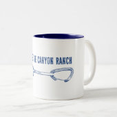 ホースシューキャニオンランチアーカンソー登山クイックドロー ツートーンマグカップ (正面右)