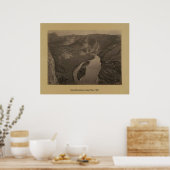 ホースシューキャニオン、グリーンリバー、1872 ポスター (キッチン)