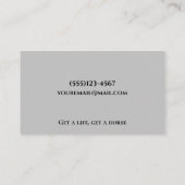 ホースシューグリッター馬術馬ファリアサービス 名刺 (裏面)