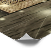 ホースシューズあじさいウッド結婚のシーティングチャート ポスター (角)