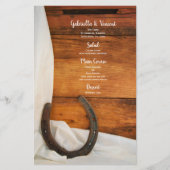 ホースシューズとサテンカントリー西結婚海のメニュー (正面)