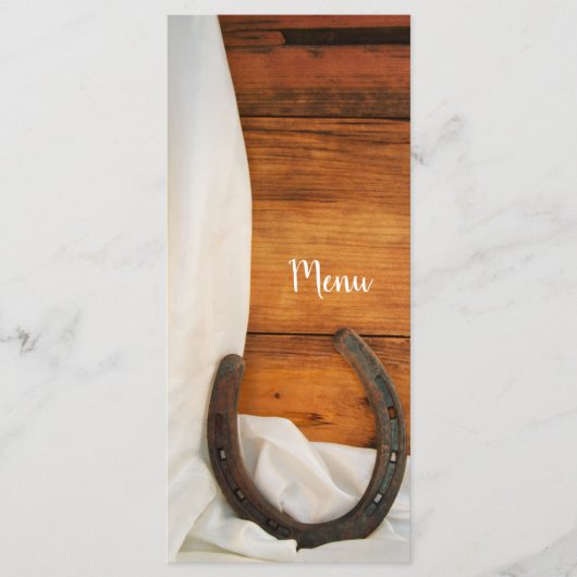 ホースシューズとサテンカントリー西結婚海のメニュー メニュー (正面)