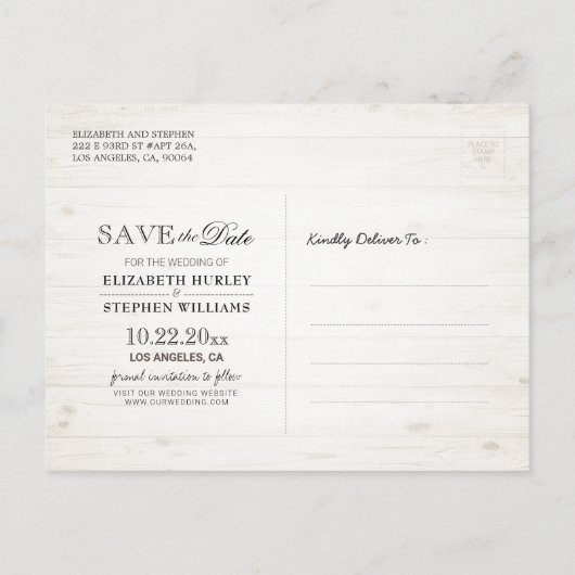 ホースシューズひまわり国の結婚式の日付を保存 ポストカード (裏面)