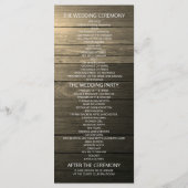 ホースシューズひまわり木の国の結婚式プログラム プログラム (裏面)