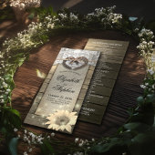 ホースシューズひまわり木の国の結婚式プログラム プログラム